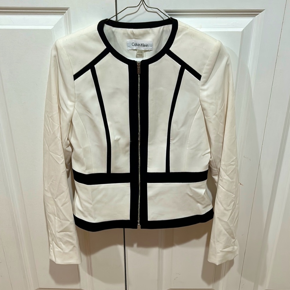 Calvin klein zip up blazer.